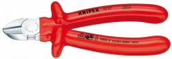 Boční štípací kleště chromované VDE izolované 160mm   Knipex 7007160 