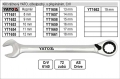 Ráčnový klíč Yato očkoplochý s přepínáním 11mm YATO YT1654