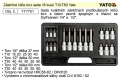 Nástrčné hlavice torx sada 18 kusů T10-T60 Yato YT7751